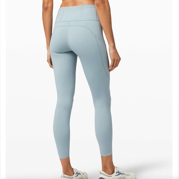 Lululemon Fast and Free Tight II 25" Non-Reflective Nulux, Blue Cast - Picture 1 of 4